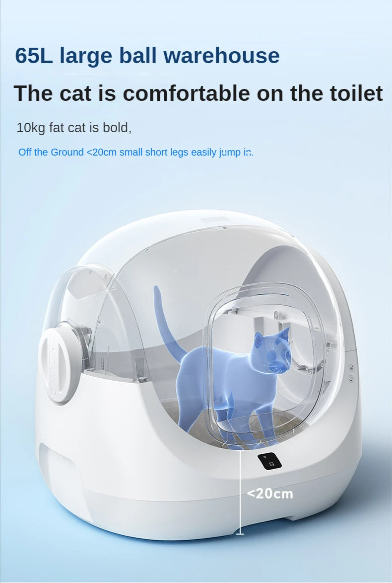 CATLINK Selbstreinigende Katzentoilette, automatische Toilette für Katzen, großer geschlossener Sandkasten, Katzenhaustier, intelligente Artikel, Arenero Gato Cerrado Katzentoilette