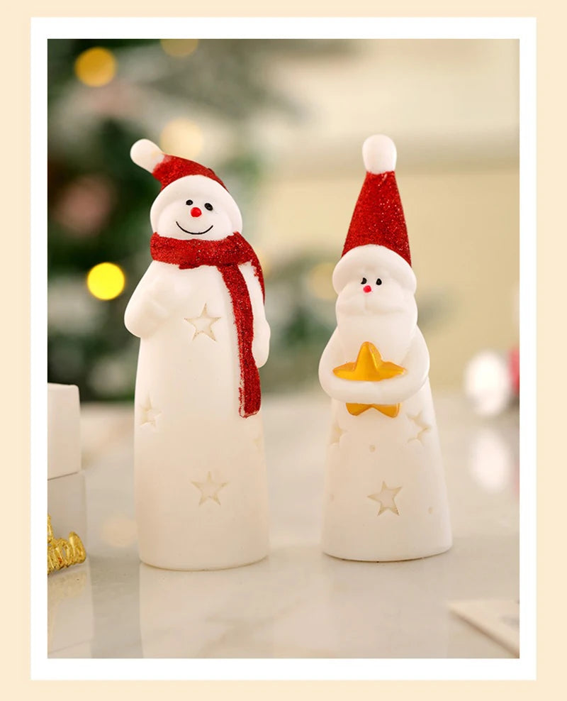 LED Weihnachten Nachtlicht Nette Santa Claus Schneemann Kinder Schlafzimmer Nacht Ornamente Für Urlaub Weihnachten Decora Nacht Lampe