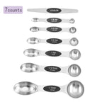 Doppel endige Messlöffel Gewürz löffel Back waage Magnet aufsatz für die meisten Küchen gewürz flaschen 3 Größen erhältlich