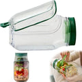 Praktisches Salat-Einmachglas mit Verbandbehälter, seitlichem Zugang, sicher in Mikrowellen, Gefrierschränken und Spülmaschinen zu verwenden