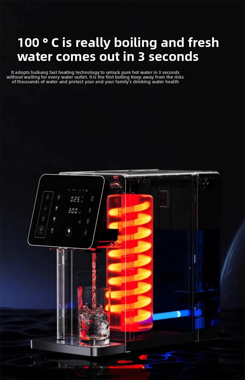 3-in-1-Eisbereiter und Wasserspender: Haushaltsgerät für die Arbeitsplatte mit sofortiger Erwärmung/Kühlung, großes Fassungsvermögen, energiesparend