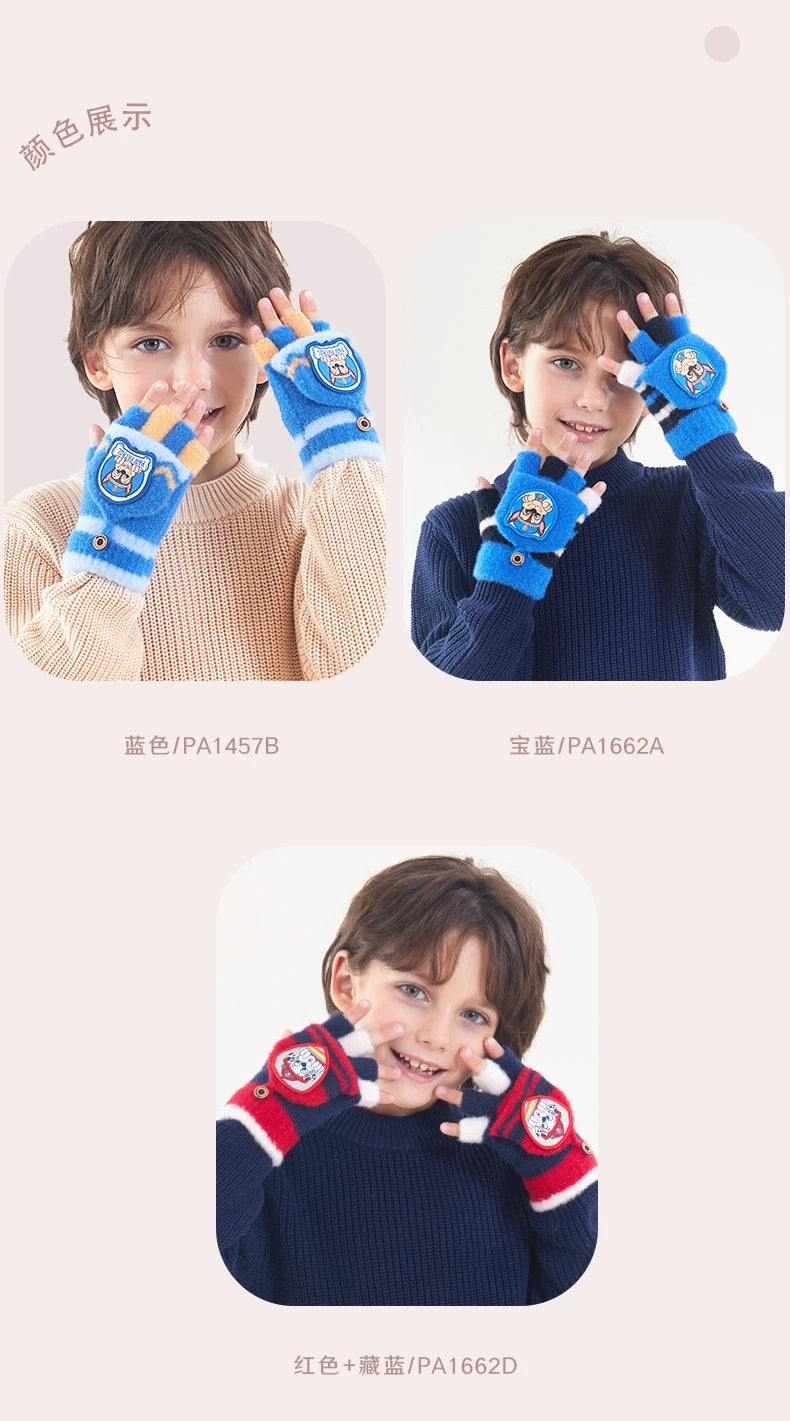 Echte Paw Patrol Winter KINDER Handschuh Chase Marshall Skye Everest Rubble Zuma Rocky Ryder Kinder Fäustlinge Weihnachtsgeschenk 2-6T