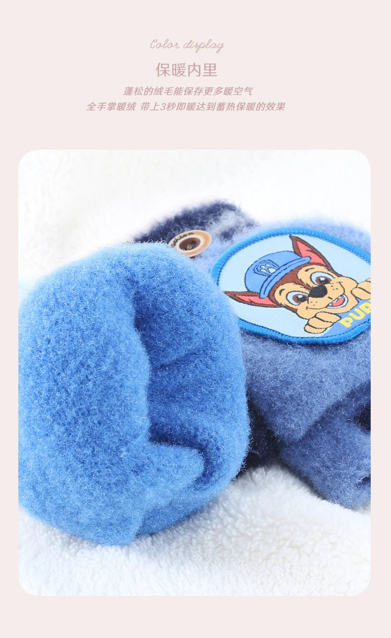 Echte Paw Patrol Winter KINDER Handschuh Chase Marshall Skye Everest Rubble Zuma Rocky Ryder Kinder Fäustlinge Weihnachtsgeschenk 2-6T