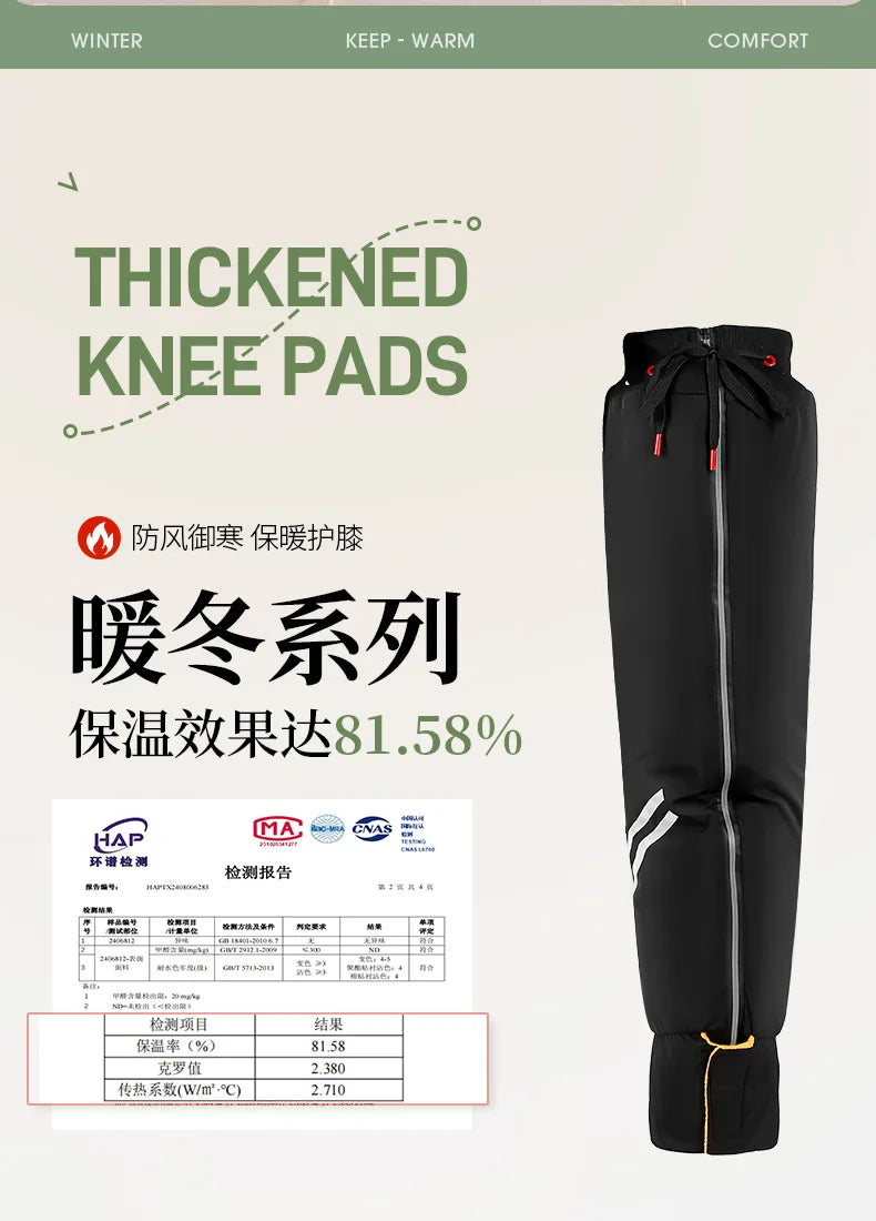 72CM Winter Motorrad Knie Wärmer Fleece Verdicken Pad Warme Wasserdichte Knie Ärmeln