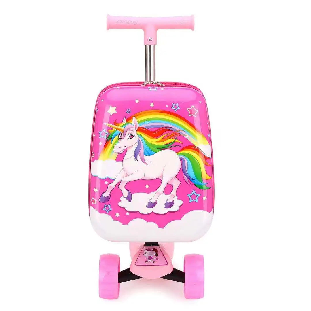 Niedlicher Cartoon-Kinderroller-Koffer auf Rädern