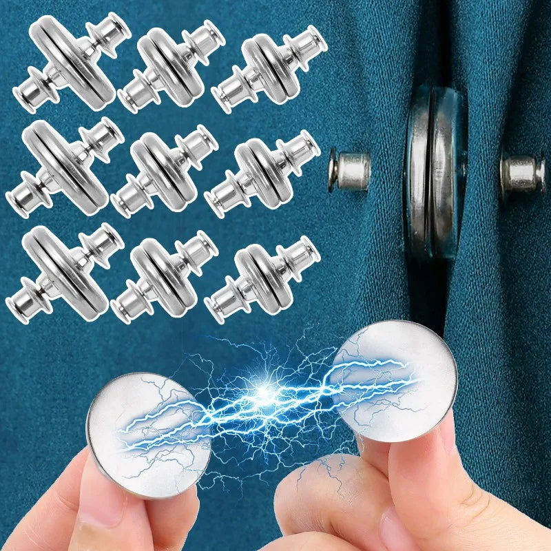 Magnetische Vorhangschnallen nagelfrei – Metall-Clip, 17/20/25 mm, 2–40 Stück