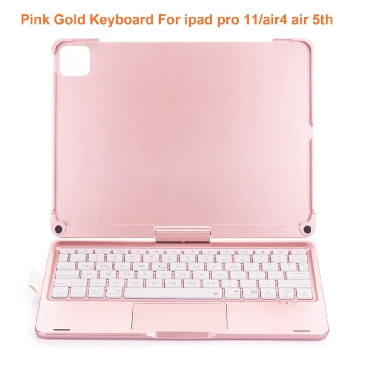 360 Grad drehbare BT-Tastatur für wiederaufladbare kabellose Tastatur und Maus mit 7-Farben-Hintergrundbeleuchtung für iPad 10,2/10,5 Zoll