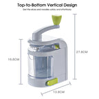 Gemüsespiralschneider, 4-in-1, rotierende Klinge, Gemüsespiralschneider, Zucchini-Nudelhersteller mit Saugnapf, Gemüseschneider