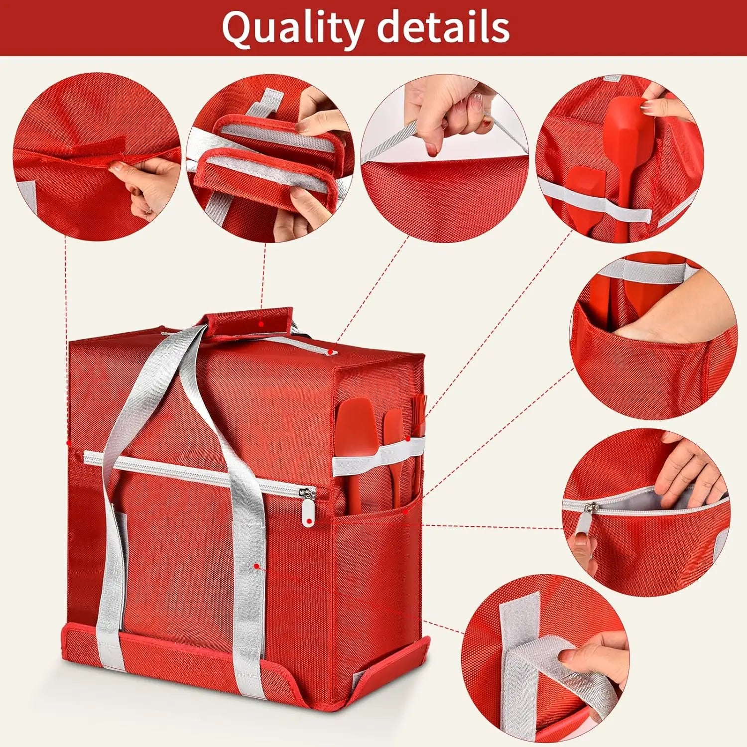 Standmixer-Abdeckung, kompatibel mit KitchenAid Standmixer 4,5–5 Quart, tragbare Reise-Aufbewahrungstasche (nur Box)