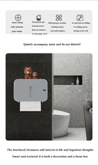 Induktion Toilettenpapierhalter Regal Automatische Papier Aus Wc Papier Rack Wand-Wc Papier Spender Badezimmer Zubehör