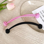 Haarband mit Knotendesign, elastisches Nylon-Haargummi für Pferdeschwänze, dickes und strapazierfähiges Haarstyling-Accessoire, schlichte Eleganz und Niedlichkeit für jeden Tag, verschiedene Farboptionen