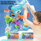 Baby-Badespielzeug mit starken Saugnäpfen, Röhren, Spinner, Spritzen, Wasserspielset, Kleinkinder, Kinder, Duschbecken für 3-jährige Kinder, Geschenke