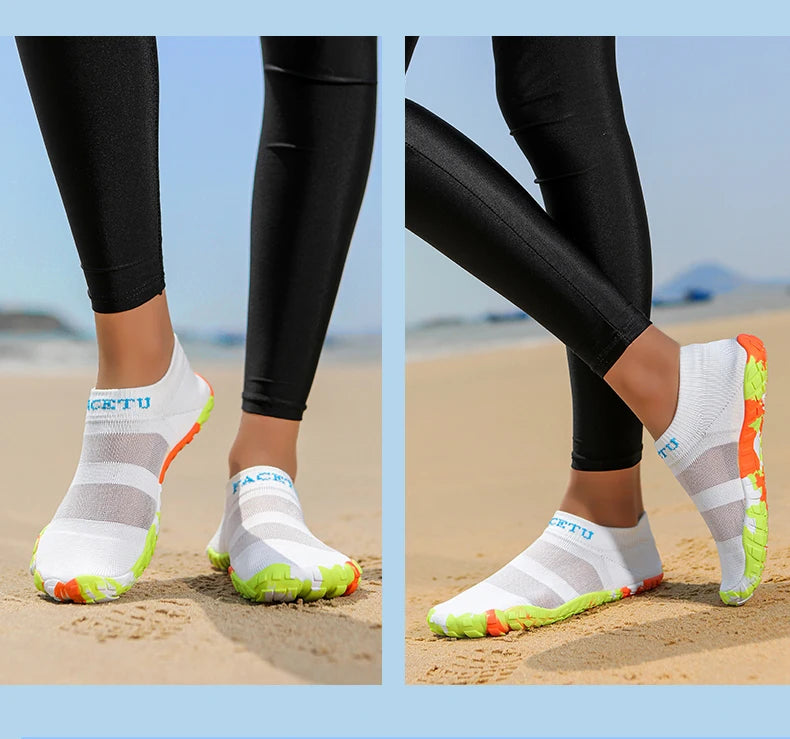 Women's Quick Drying Water Swimming Shoes Barefoot Beach Lightweight Upstream Aqua Shoes Indoor Fitness Yoga Sneakers