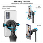 VRIG Magnetisches Selfie Stick Stativ – 1,5m, MagSafe, Bluetooth-Fernbedienung | iPhone & Android