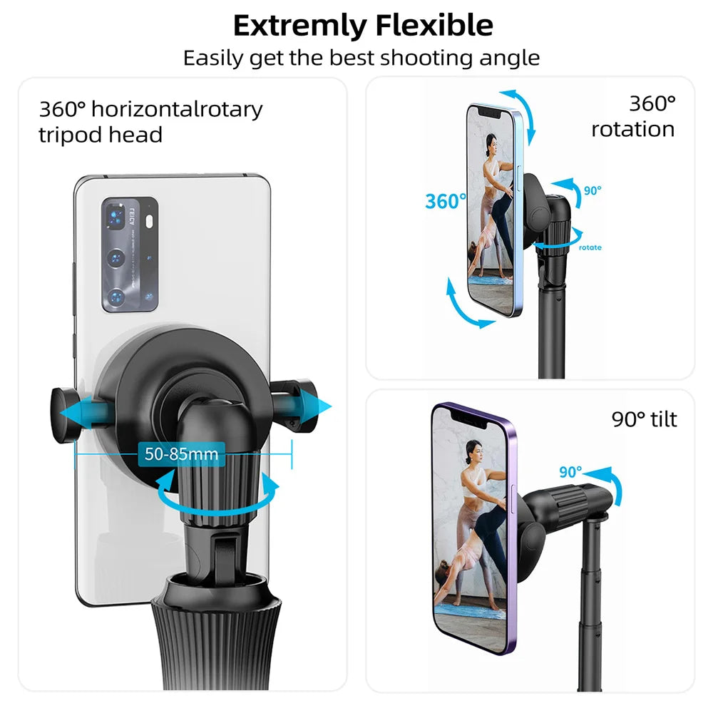 VRIG Magnetisches Selfie Stick Stativ – 1,5m, MagSafe, Bluetooth-Fernbedienung | iPhone & Android