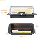Neues Buttergericht mit Deckelbutter Dividing Storage Box Container Küche Aufbewahrungsdichtung Butter Splittbox Käse Kader Box