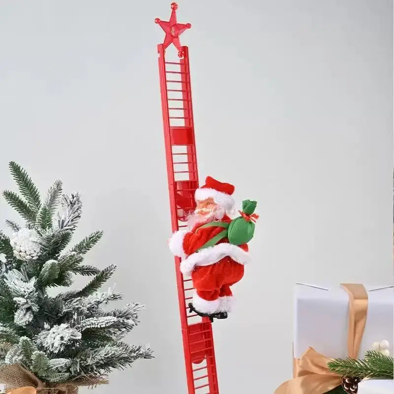 Elektrische Santa Claus Weihnachten Dekoration Klettern Leitern Klettern Perlen Klettern Kamin Weihnachten Geschenk Dekoration Hause Ornament