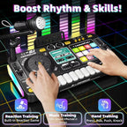 DJ Mischspielzeug für Kinder, multifunktionale Bluetooth-DJ-Tastaturen, Plattenspieler-Controller, Kinder-Musikinstrument, Lernspielzeug
