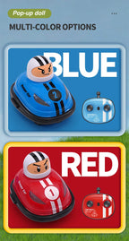 Kinder Duo Spielzeugauto, Kampfspiel Super Autoscooter, Kampf Pop-Up-Puppe, Crash Bounce Auswurf, Licht Kinder Fernbedienung, AUTOS Geschenke