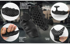 2 Stück rutschfeste Griffpolster aus Silikon fürs Fitnessstudio – Ergonomische Handschützer mit hochdichtem, strukturiertem Design