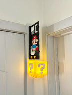 Fragezeichen Würfel, LED Nachtlicht, Mini wiederaufladbar, DIY Montage, Toilette Beschilderung