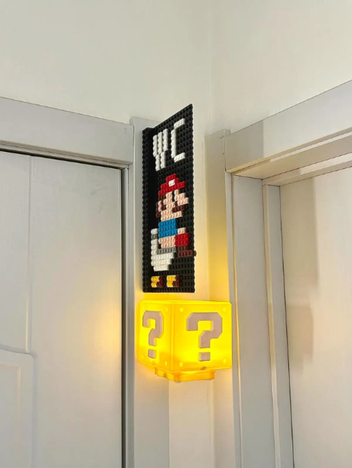 Fragezeichen Würfel, LED Nachtlicht, Mini wiederaufladbar, DIY Montage, Toilette Beschilderung