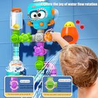 Baby-Badespielzeug mit starken Saugnäpfen, Röhren, Spinner, Spritzen, Wasserspielset, Kleinkinder, Kinder, Duschbecken für 3-jährige Kinder, Geschenke