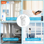 Tuya Smart Wifi Vorhangroboter (mit Gateway), Raffgardinenstange