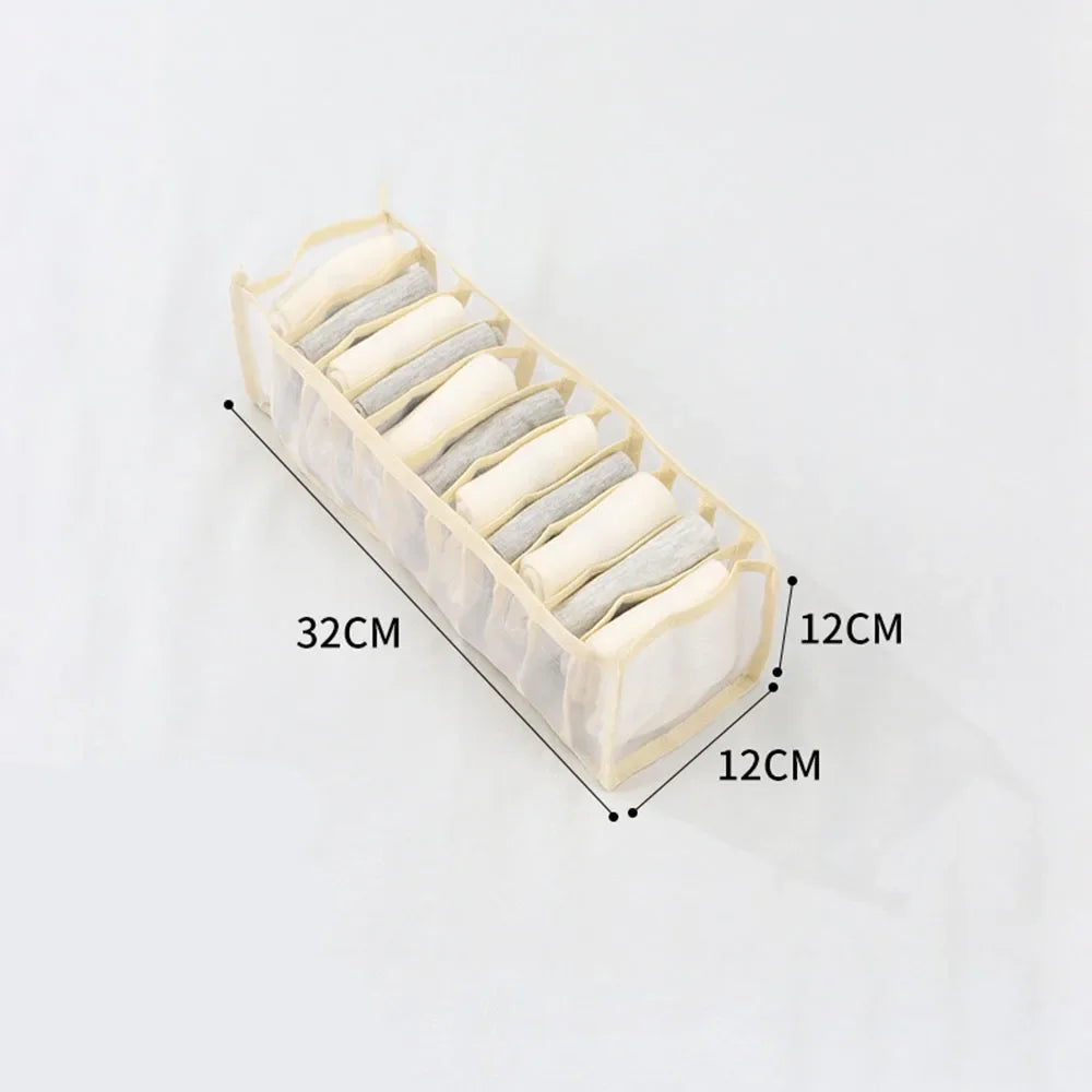 Kleider-Organizer, Jeans- und Hosen-Aufbewahrungsbox, Kleiderschrank-Schubladen-Organizer für Unterwäsche, BHs, Krawatten, T-Shirts und Socken, Organisationssystem