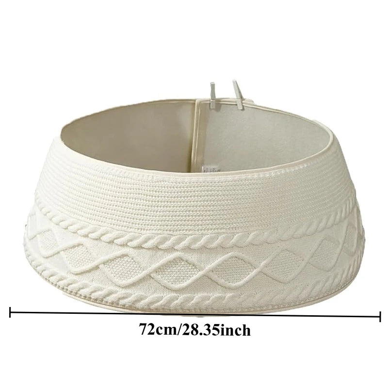 1pc Weihnachtsdekorationen Vertikal Gestreiften Plüsch Gestrickte Weihnachtsbaum Röcke Festival Ornamente Geschenke Schaffen Atmosphäre Einfach