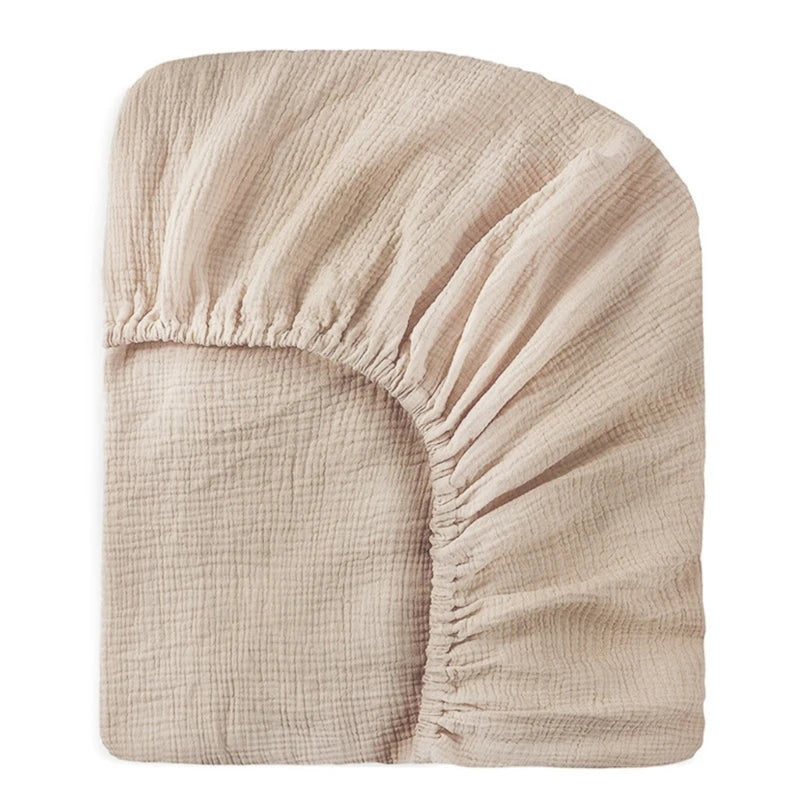 Bequeme Baumwollbettlaken, weiche und atmungsaktive Babybett-Spannbettlaken, Matratzenbezug für Kleinkinder