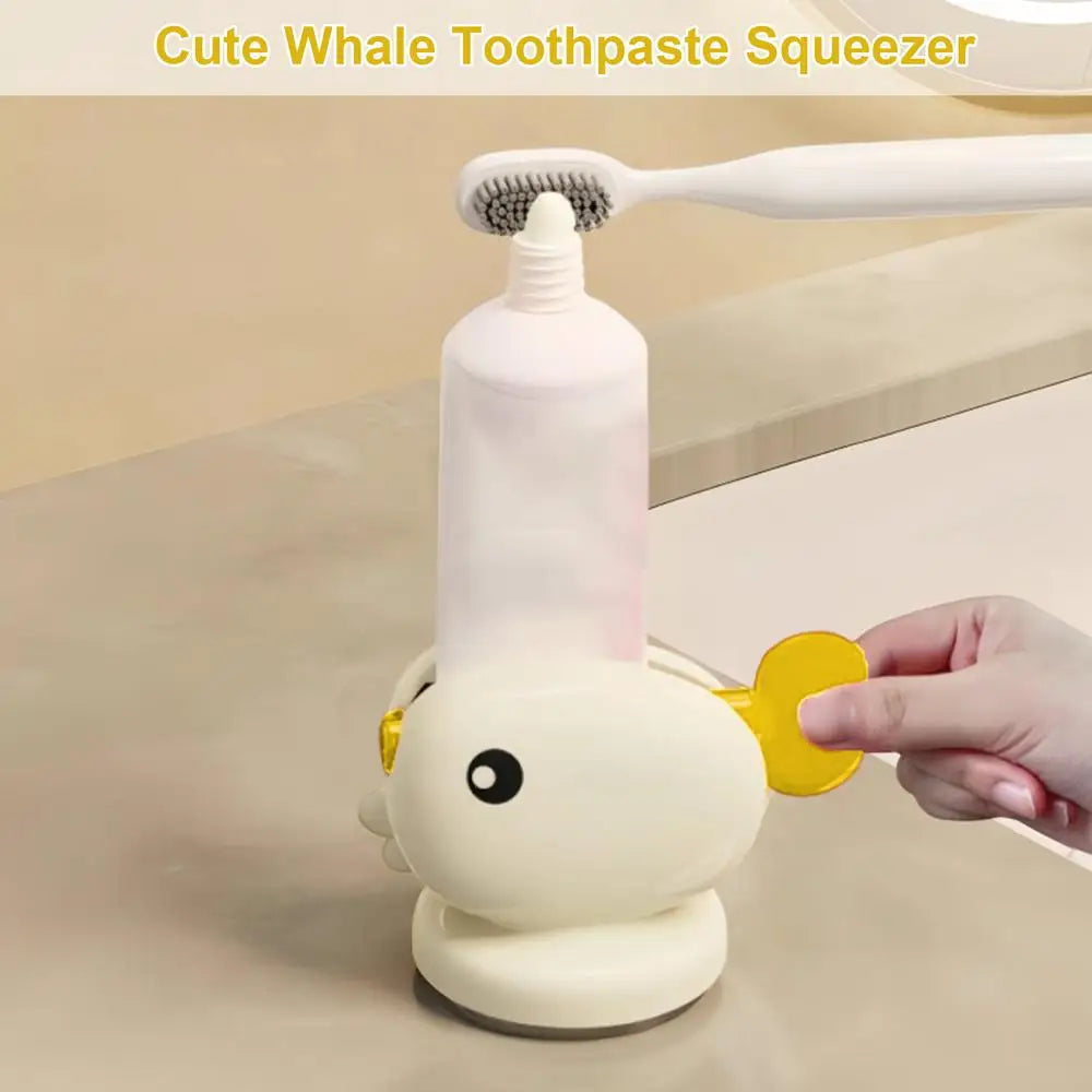 Zahnpasta Roller Squeezer Werkzeug Zahnpasta Spender Tube Squeezer Whale Rolling Zahnpasta Squeezer Saugnapf Zahnpasta