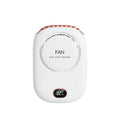 Mini ventilateur de cou portable à suspendre, sans pales, rechargeable par USB, idéal pour les sports de plein air et les voyages.