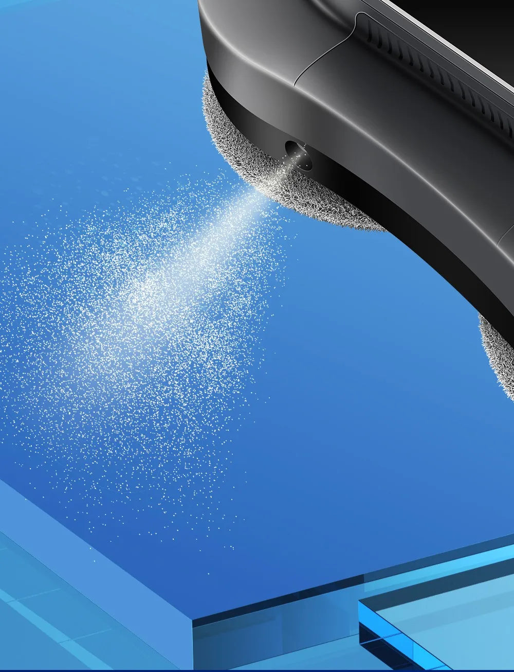 Liectroux Yw810 Roboter-Fensterreiniger, trockenes und nasses Wischen, Ai Route, bürstenloser Motor, Lüfter-App und Fernbedienung