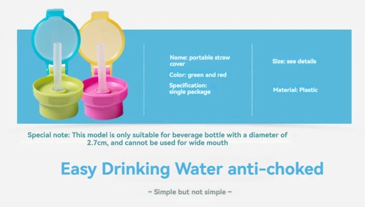 Kleinkind Kleinkind Trinkrohr Flasche Kappe Kinder Auslaufsichere Getränke Saft Soda Wasser Flasche Twist Stroh Abdeckung