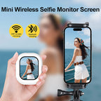 Luxuglow Mini Selfie-Monitor – Kabellos, Magnetisch, 2" HD, WiFi, Bluetooth, 4 Farben