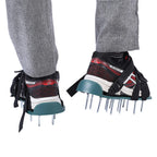 Rasen-Spike-Schuhe, 1 Paar Rasenbelüfter-Sandalen, robuste Gras-Spikes-Schuhe mit Kunststoffschnalle, Gartenwerkzeug, Rasenbelüfter-Schuhe