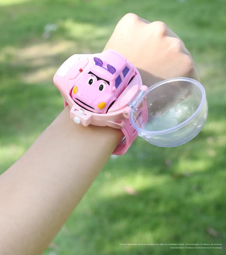 Mini Elektrische Uhr Auto Racing 2,4G Fernbedienung Auto Tragbare Fahrzeug Kinder Spielzeug Weihnachten Geschenke eltern-kind-Interaktion Spiel