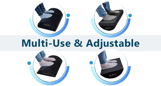 Ergonomische Fuß stütze unter dem Schreibtisch für den Büro gebrauch, höhen verstellbarer Fuß schaum aus Memory Foam unter dem Schreibtisch für Bürostuhl, Spiels tuhl