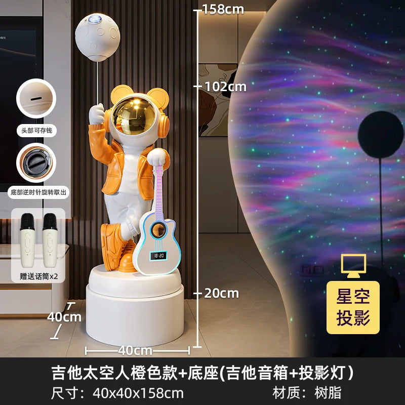 Astronaut Astronaut Bluetooth Audio Stern Licht Wohnzimmer Boden Ornament TV Schrank Boden Home Dekoration