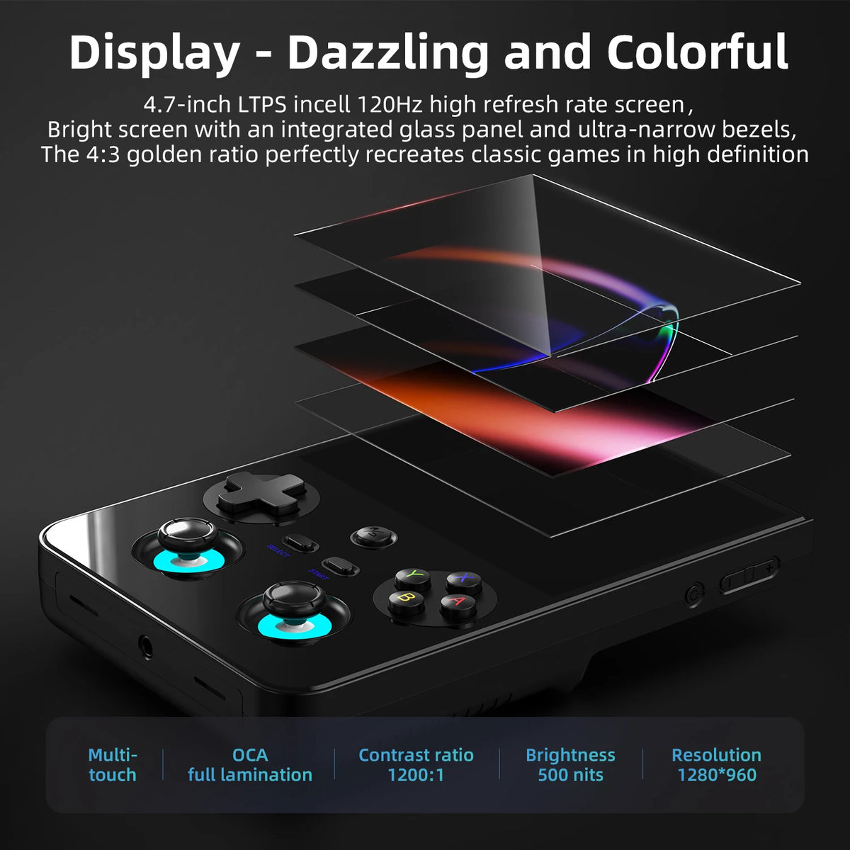 Anbernic RG477V Retro-Handheld-Konsole – Android 14, 4,7" 120Hz, Dimensity 8300, 5500mAh