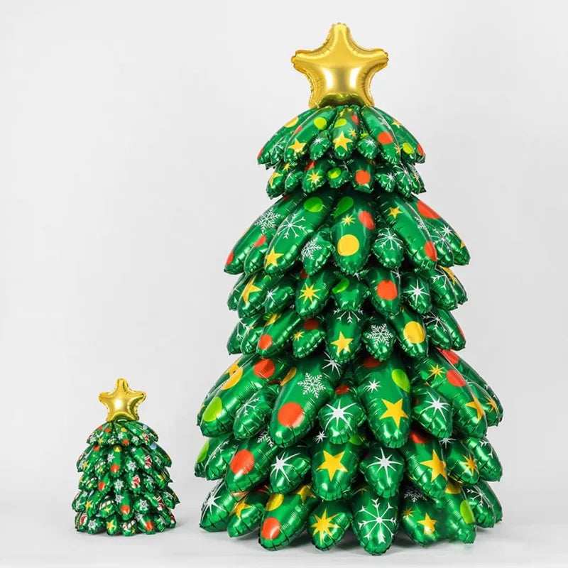 3D Große Weihnachtsbaum Luftballons Montieren Weihnachtsbaum Aluminiumfolie Ballon für Neujahr Party Home Decor Foto Requisiten Ornamente