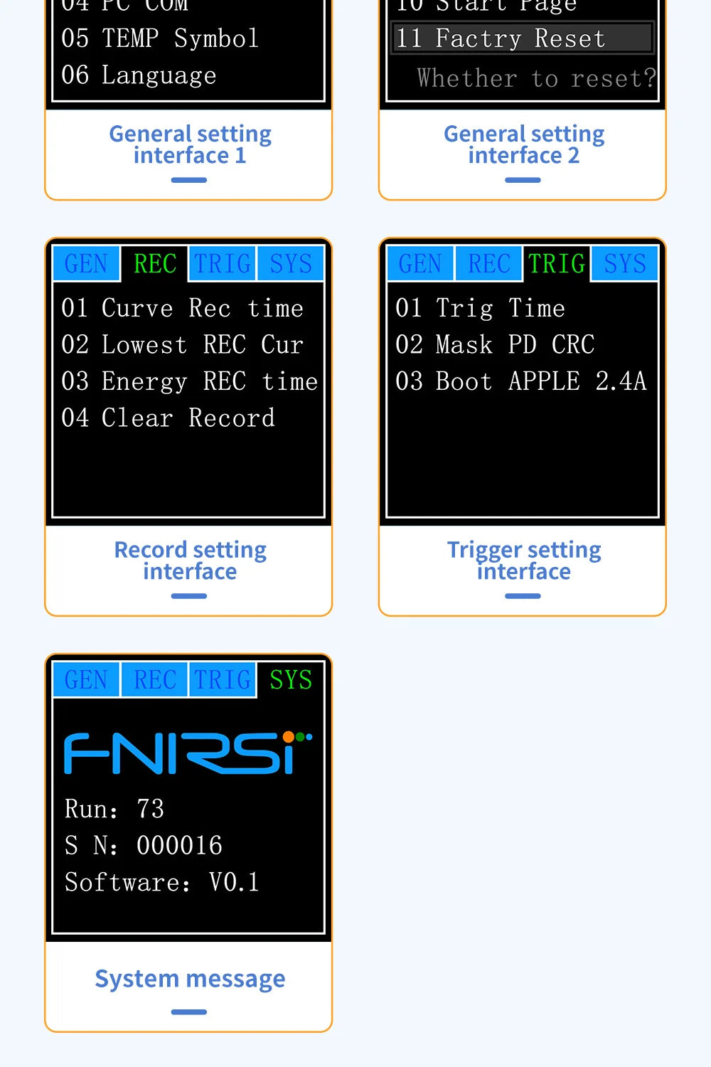 FNB58 USB-Tester, Voltmeter, Amperemeter, Typ C, Schnellladungserkennung, Auslöser, Kapazitätsmessung, Welligkeitsmessung