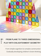 Magnetische Fliesen für Kinder im Alter von 3–5 Jahren, 4–8 Magnetspielzeug für 3 4 5 6 7 8+ Jahre alte Jungen, Mädchen, Kleinkinder, magnetische Bausteine, Vorschule