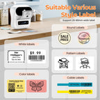 Imprimante d'étiquettes thermique Phomemo M220 75 mm pour codes-barres, adresses, courriers, dossiers, étiquettes pour téléphones et PC