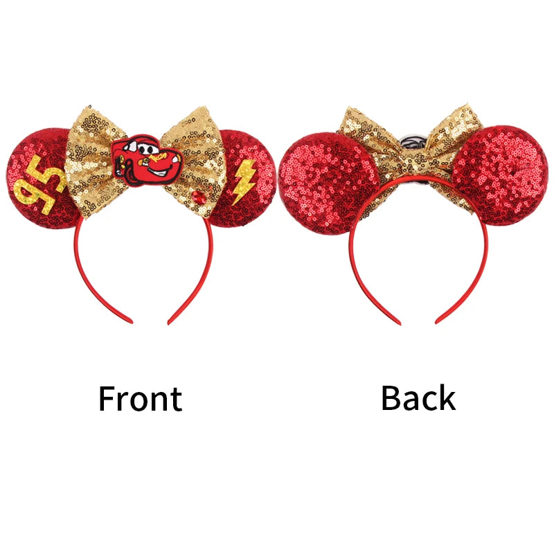 Prinzessin Haarreif mit Pailletten-Bogen – Disney-Motive, Halloween & Party | Damen & Kinder