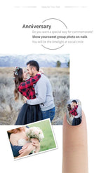 3D Tragbare Gemalt Nagel Drucker Maschine Intelligente Automatische Druck Promi Hause Nagel Maschine Artefakt Mit Patrone DIY