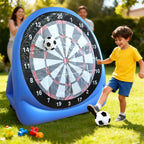 Wonflex Aufblasbare Zielscheibenmatte & Wurfspiel - PVC, Fuer Drinnen & Draussen, Ab 14 Jahren | Fussball & Dart | Familienspiel