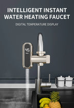 Fudeer 3400 W 220 V Elektrische Küche Warmwasserbereiter Wasserhahn Instant Hot Edelstahl Wasserhahn Heizung Kaltheizung Wasserhahn