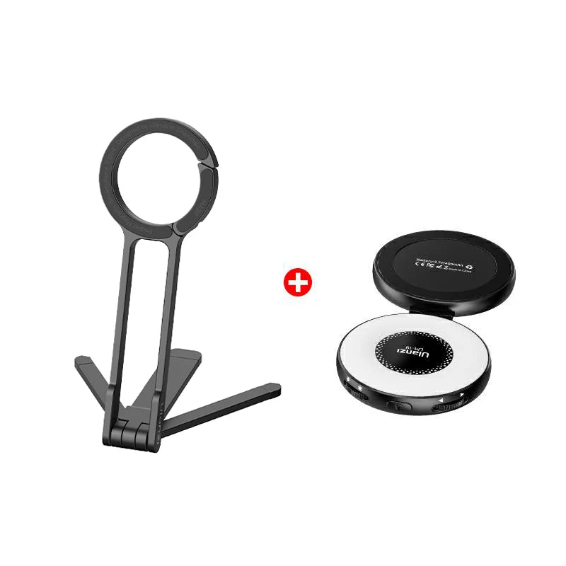 Ulanzi MA30 Magsafe Telefonstativ, doppelseitiger magnetischer Telefonhalter, Telefonständer für iPhone 16, 15, Outdoor-Reisen, Vlog, Live-Streaming
